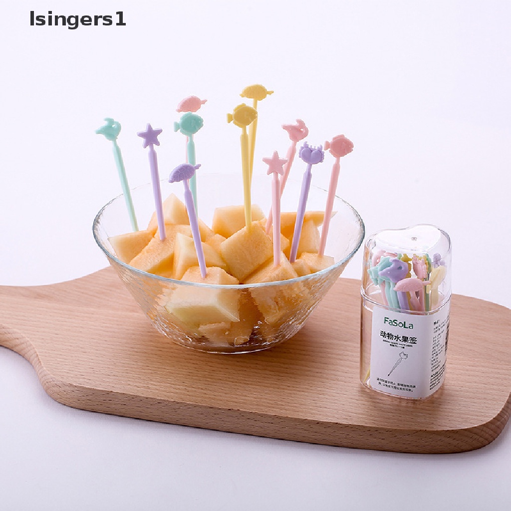 (lsingers1) Garpu Buah / Dessert / Bento Mini Warna Permen Untuk Anak