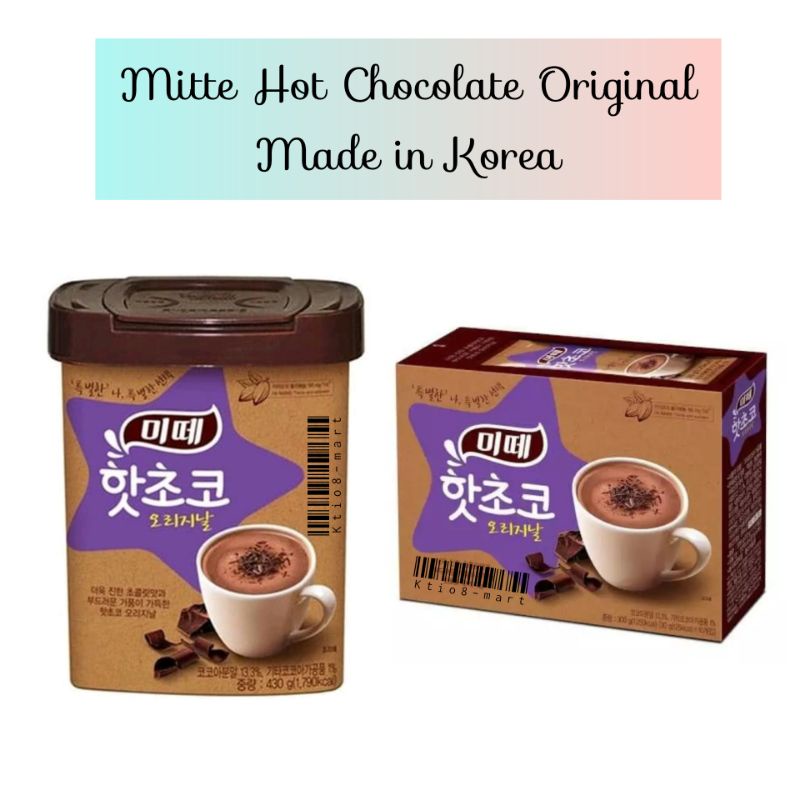 

Mitte Hot Chocolate Original 30grX10's dan 430gr /Minum Chocolate/ import