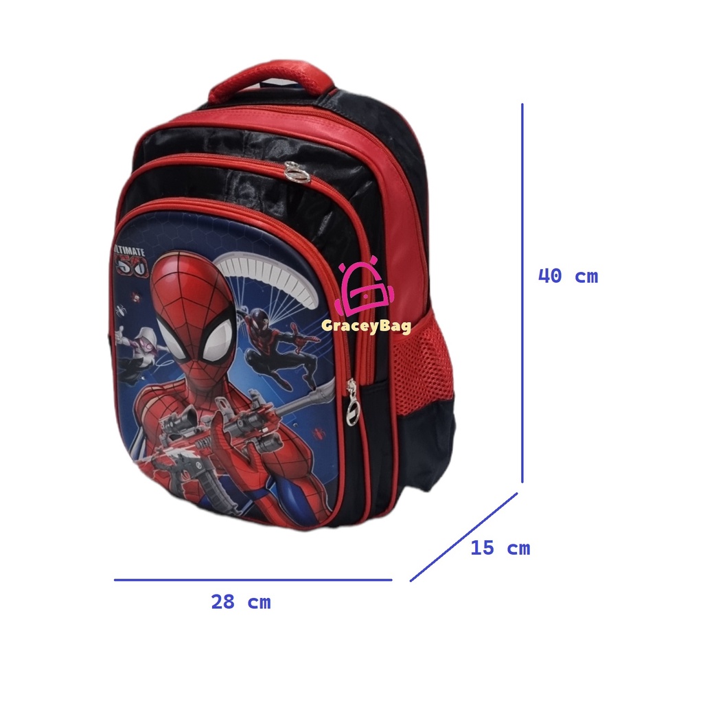 GB-47176B Tas Ransel Anak Embos + Lampu LED 16&quot;