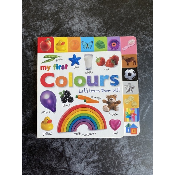DK MY FIRST COLOURS BOARD BOOK LETS LEARN THEM ALL (preloved)