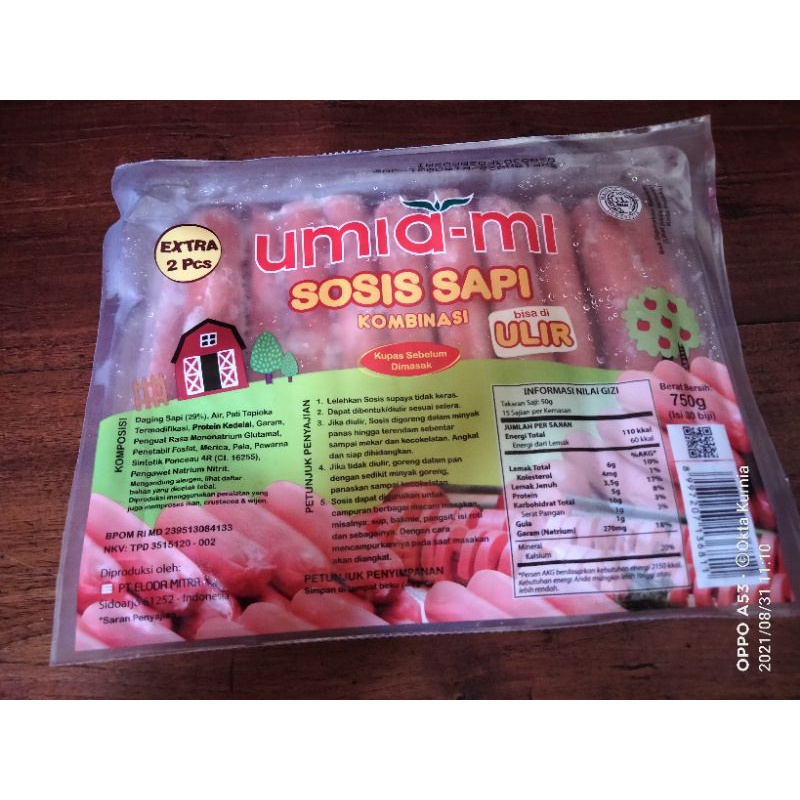 

umiami sosis sapi ulir isi 30
