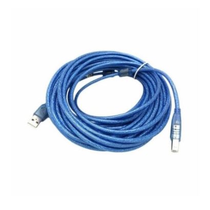 Cable Usb-A to Usb-B 2.0 nippontech 5 meter gold 480Mbps for printer - kabel usb2.0 printer 5m nippon