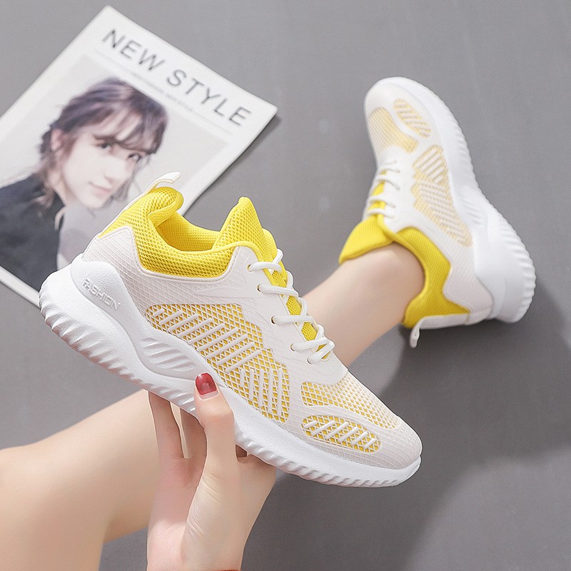 Sepatu DNY Running Shoes Perempuan Sepatu Olahraga Wanita Sneakers Cewek Spatu Zumba Jogging Lari Import 0054