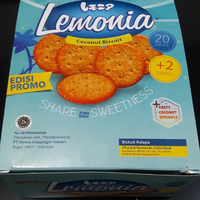 

NISSIN LEMONIA COCONUT COOKIES 18 GRAM