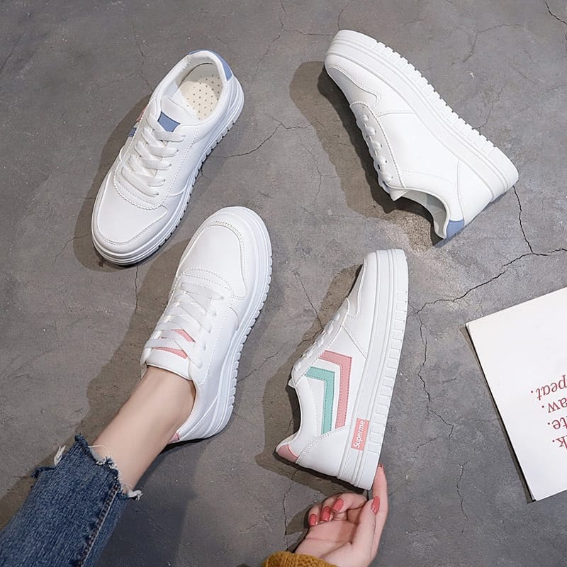 BIG SALE 11.11 Sepatu Sneakers Wanita Terbaru Sport Shoes Suprem3  Collor