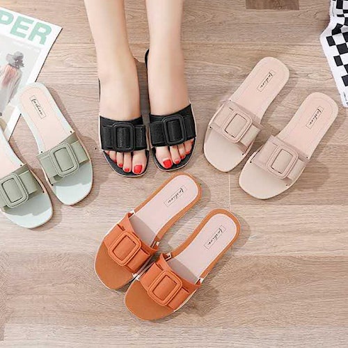 Sandal Lucu Anak Remaja IRS-839 Terbaru Tali Pita Korean Model Baru Unik Kekinian Stylish Korea Send