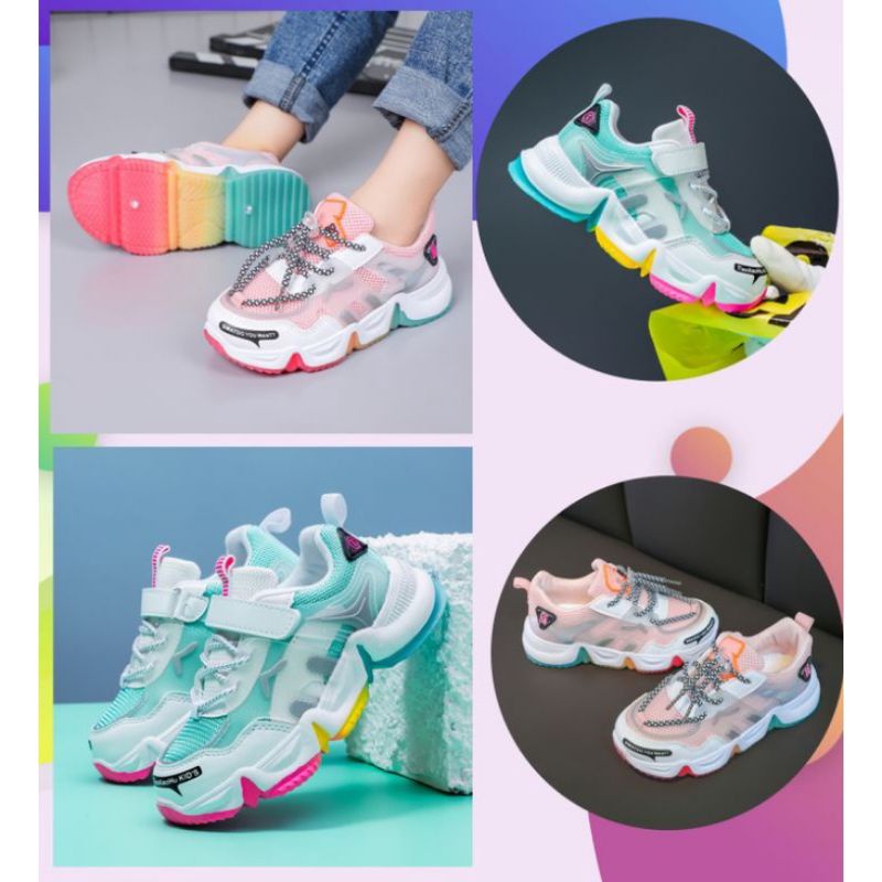 SEPATU SEPATU SNEAKERS SEPATU ANAK CEWEK COWOK TK SD UMUR USIA 3 4 5  6 7 8 9 10 11 12 TAHUN /SEPATU