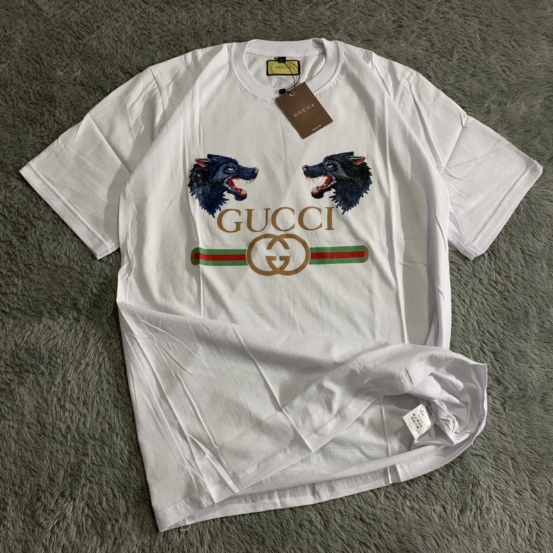 Kaos Tshirt Gucci Wolf Fulltag &amp; Lebel