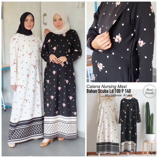 Alana Dress / gamis vanila hijab / gamis dress busui / gamis hamil / gamis butik premium syar'i