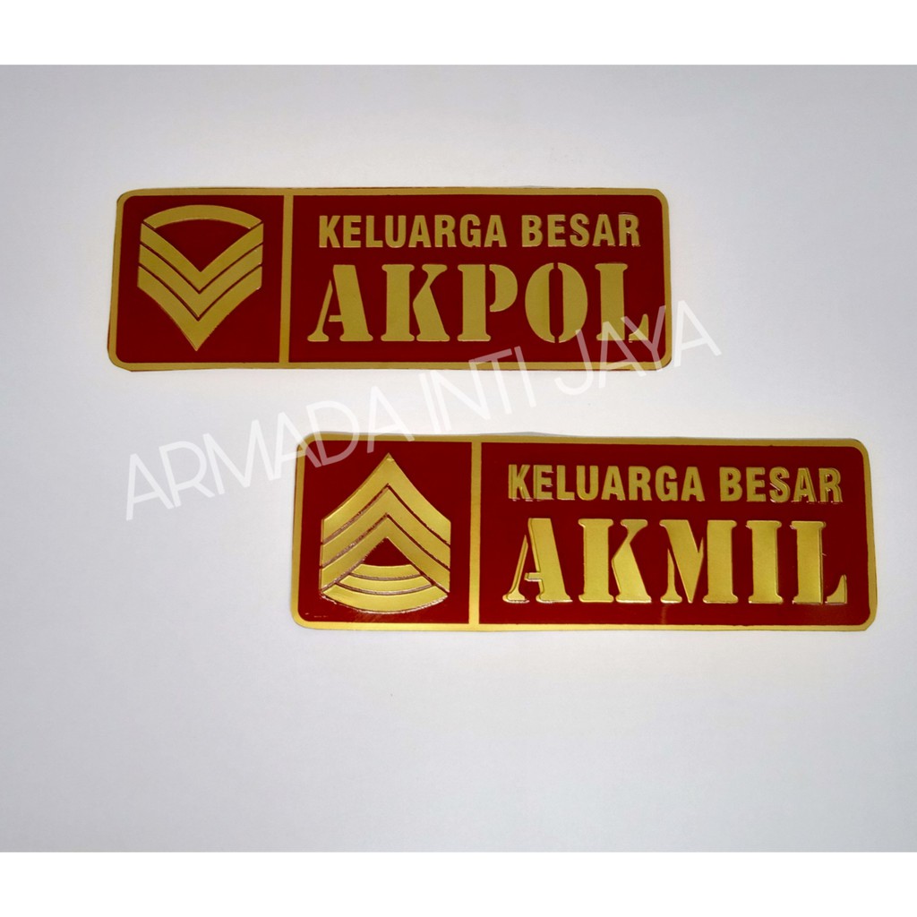 Sticker PVC Panjang Akmil Akpol