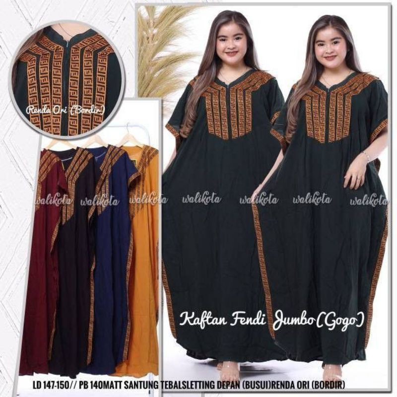 Daster Arab Jumbo Lowo Ld 145 cm Pb 140 cm. Busui friendly Bahan Adem