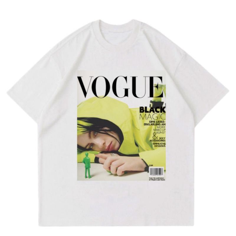 T-Shirt | OVERSIZE | kaos VOGUE - BILLIE EILISH baju tshirt bootleg vintage pria wanita dewasa remaj