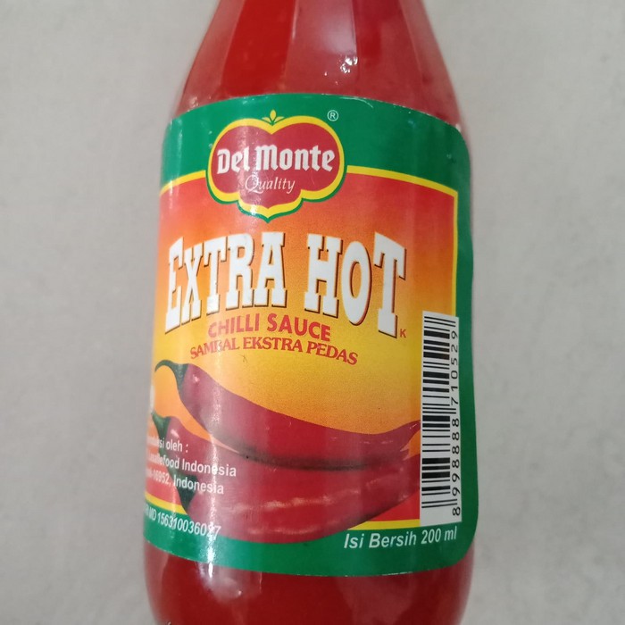 

Saus Sambal Delmonte Chilli Sauce Extra Hot Botol 200mL