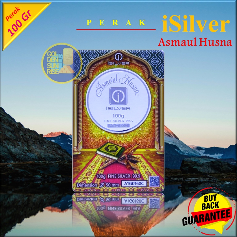 Perak iSilver Fine Silver 100 Gram Islamic Series - Asmaul Husna