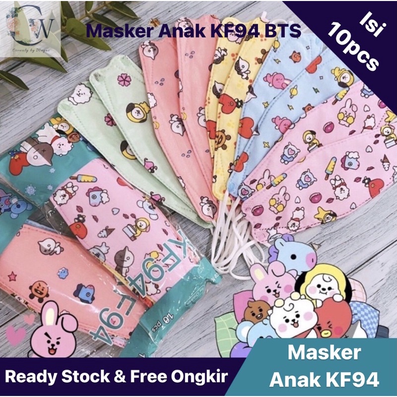 Masker Anak KF94 BTS