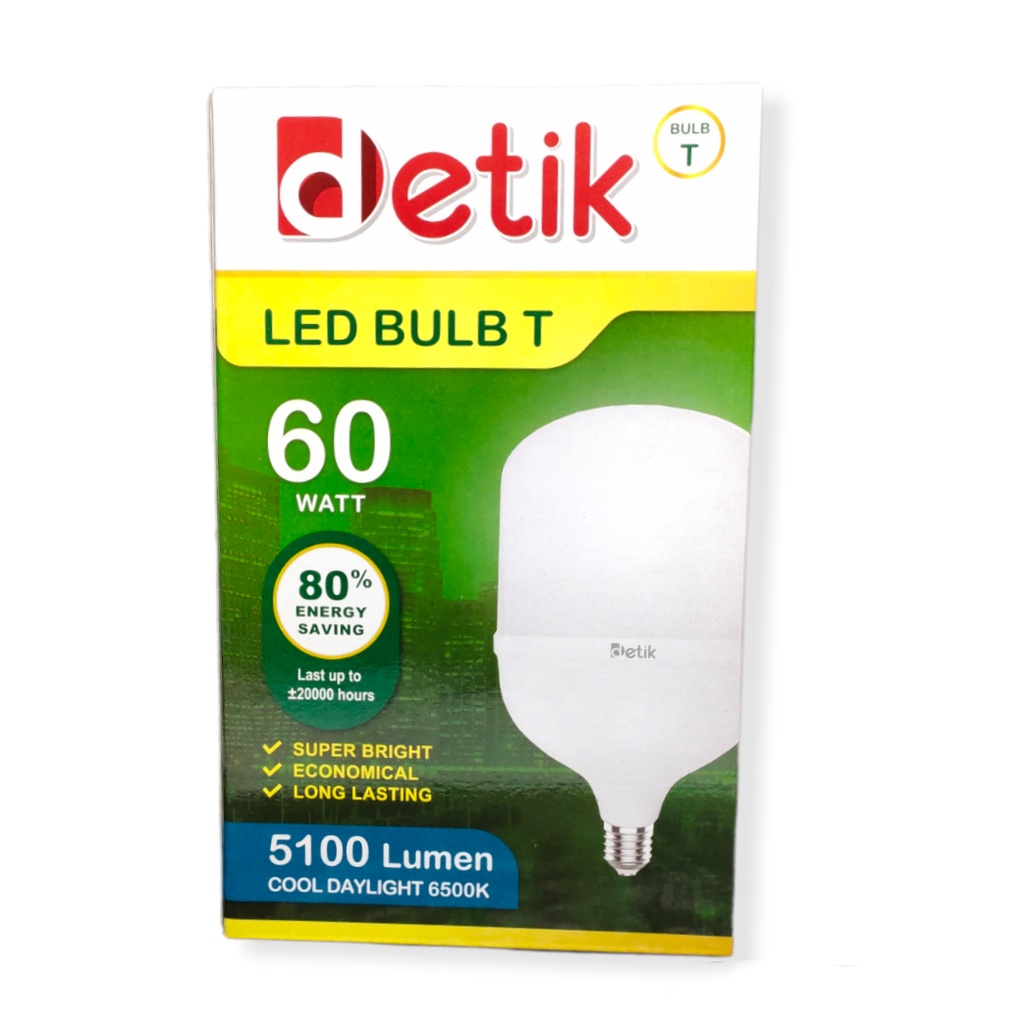 DETIK Lampu LED Capsule 60 Watt - Cahaya Putih (Garansi 1 Tahun)