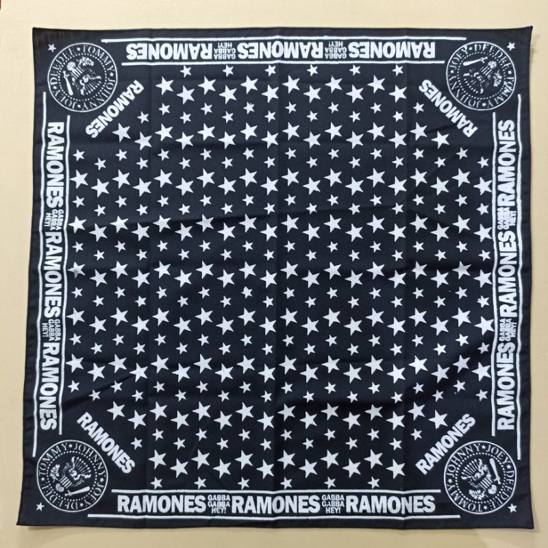 [COD] SLAYER BANDANA MUSIK BAND PREMIUM SUPER MURAH BEST SELLER-RAMONES