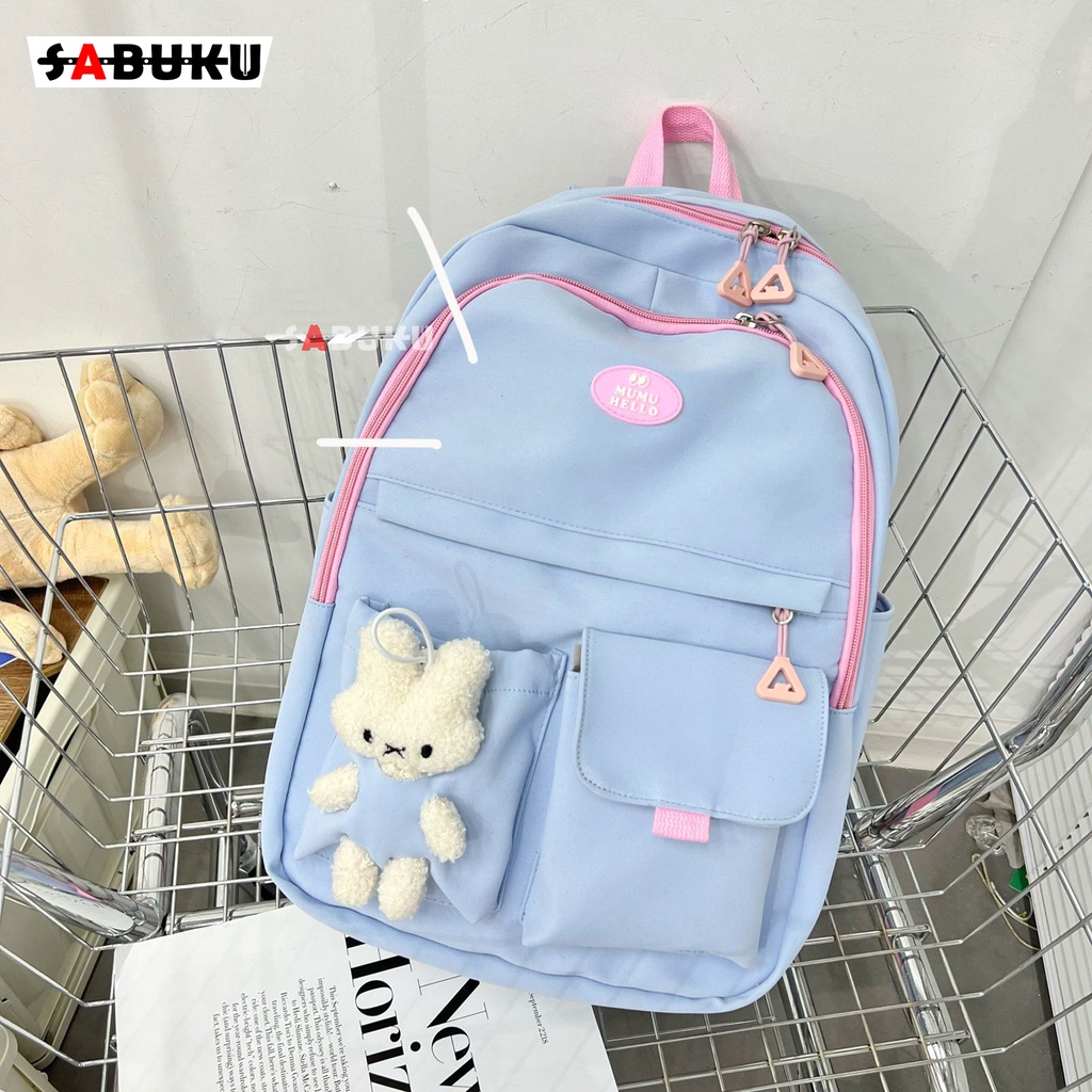 Tas Ransel Backpack Wanita Korea Multifungsi Sekolah Kekinian Tas Anak SD SMP Fashion Wanita - 269