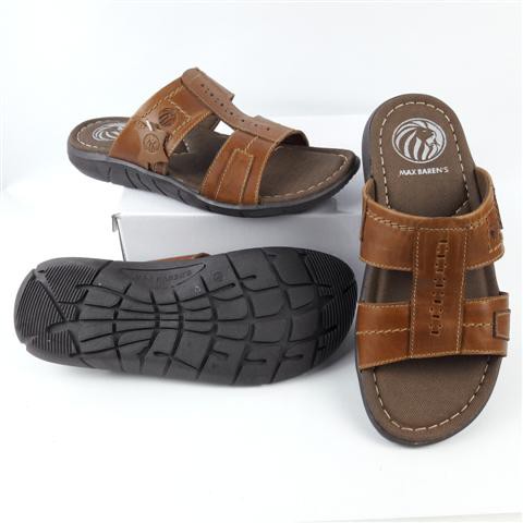 Sandal Pria Bahan Kulit Asli Original MAX BARENS SPM-6882 (39-43)