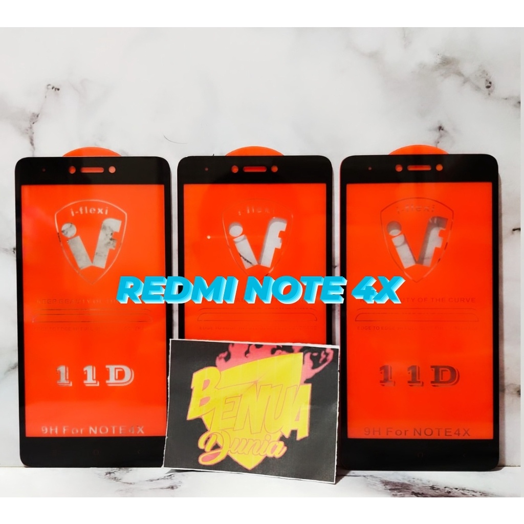 ANTI GORES KACA XIAOMI REDMI NOTE 4X - TEMPERED GLASS FULL LEM 9D TEMPER GLASS REDMI NOTE 4X - BD