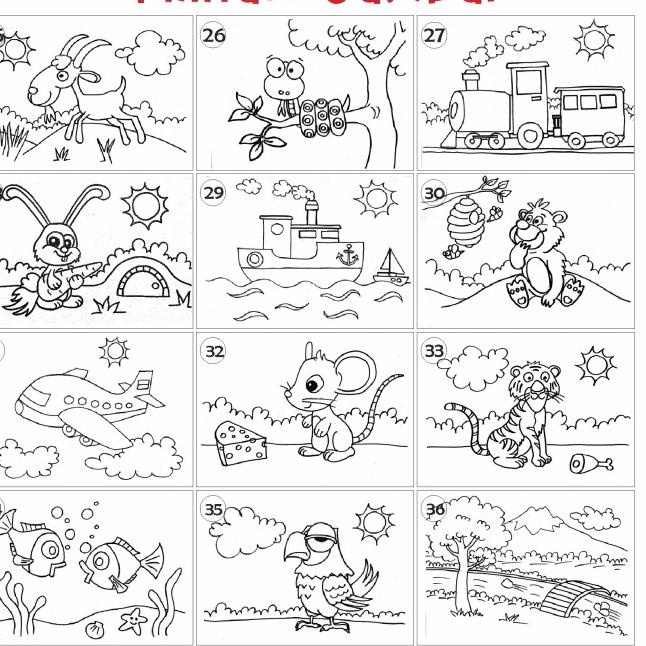 

☁ Kanvas Lukis Bergambar ukuran 20x30 cm ✲