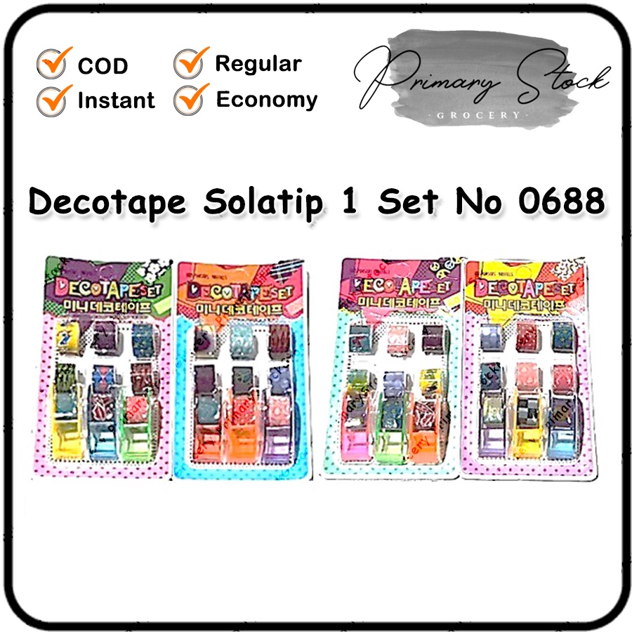 

Solatip Aesthetic Set Isolasi Motif Murah Lucu Kecil Mini Glitter Fresh