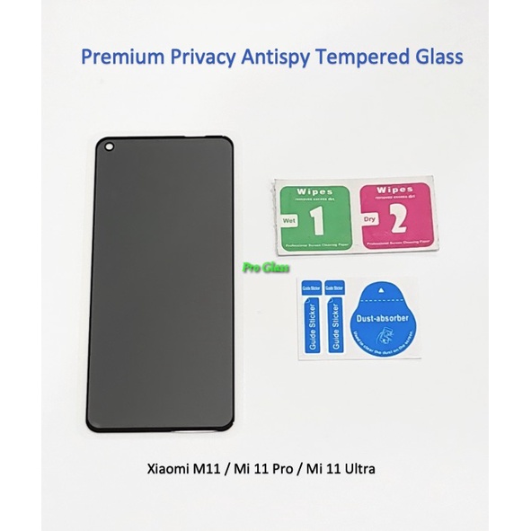 Xiaomi Mi 11 / Pro / ULTRA Privacy Anti Spy / Antispy Tempered Glass