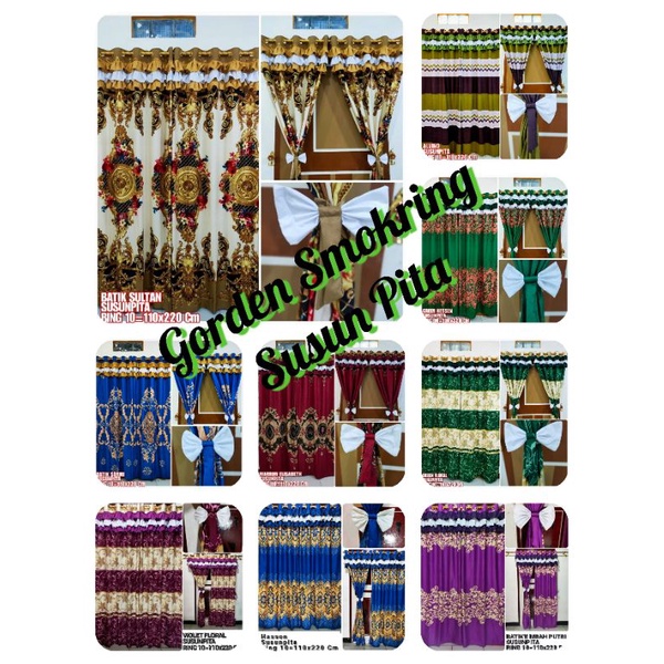 Gorden Semokring Susun Pita Gorden Motif