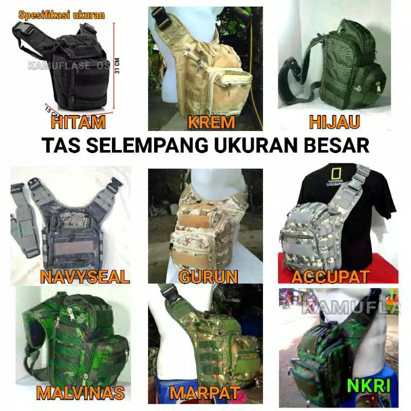 COD TAS SELEMPANG BESAR 803 TAS ARMY BEST QUALITY TERMURAH KEREN TAS CAMERA TERLARIS