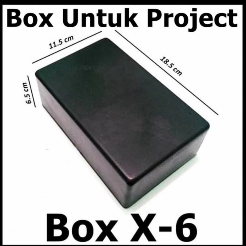 Box Hitam Plastik untuk Project