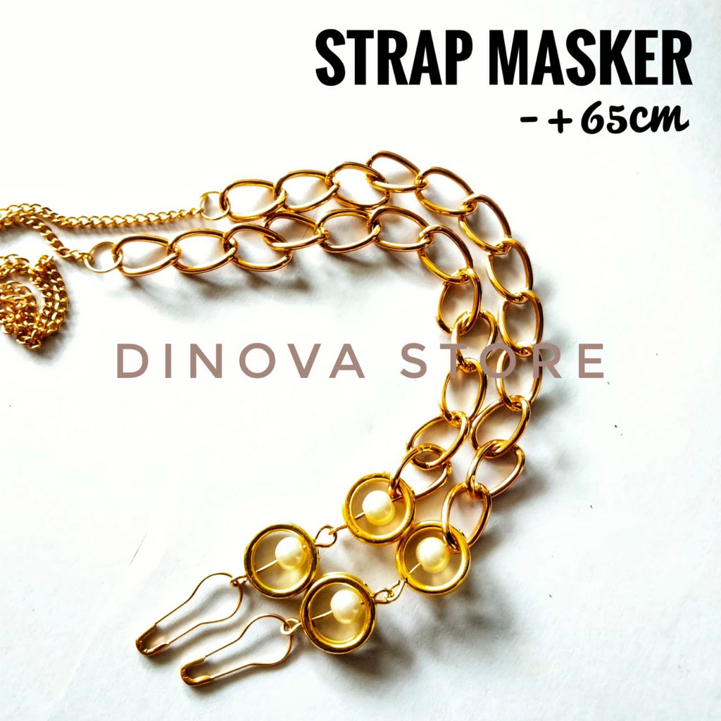 strap masker RANTAI GOLD BESAR /tali masker/kalung masker/strap mask