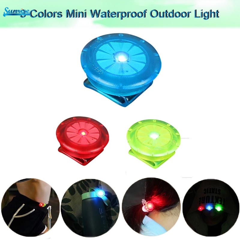 Safety Warning Light Outdoor Sports Night Running Walking Cycling LED Luminous Shoe Clip Lamp Bicycle Accessories