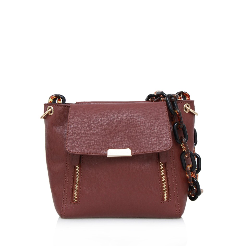 Elizabeth Leda Sling Bag Brown Shopee Indonesia