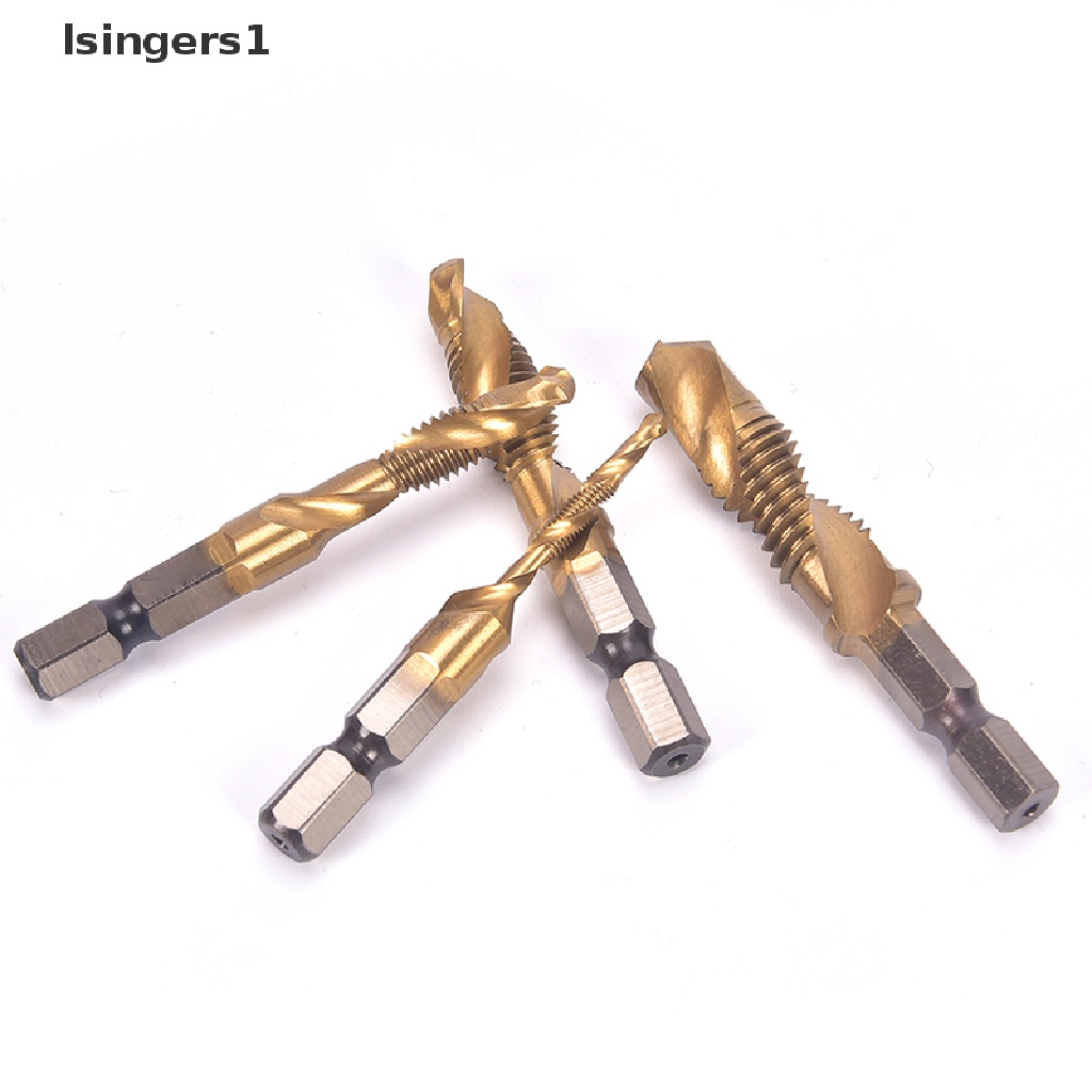 (lsingers1) M3-m10 Mata Bor Hex Shank HSS Lapis Titanium Bits