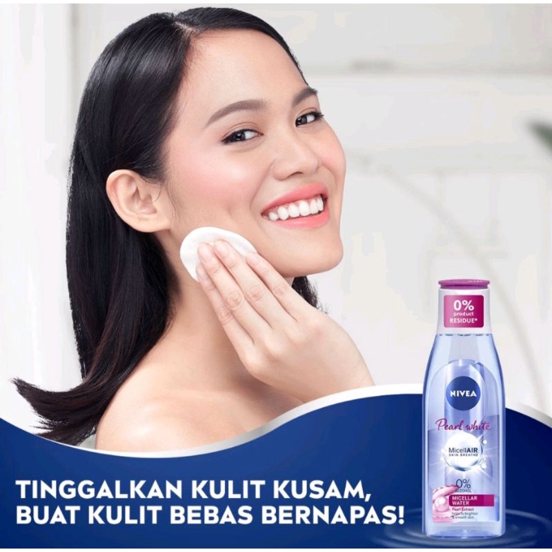 NIVEA MICELLAIR HOKKAIDO ROSE OIL INFUSED PEARL AND WHITE 125ML MICELLAR WATER HYDRATION