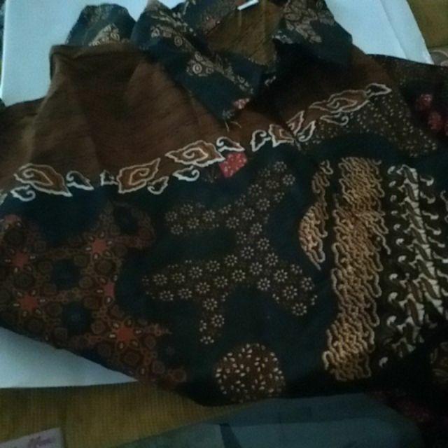 Bswart Batik Hrb026 Kenongo Hem Pendek Padi Pekalongan M L Xl Batik Pria Murah Modern Grosir