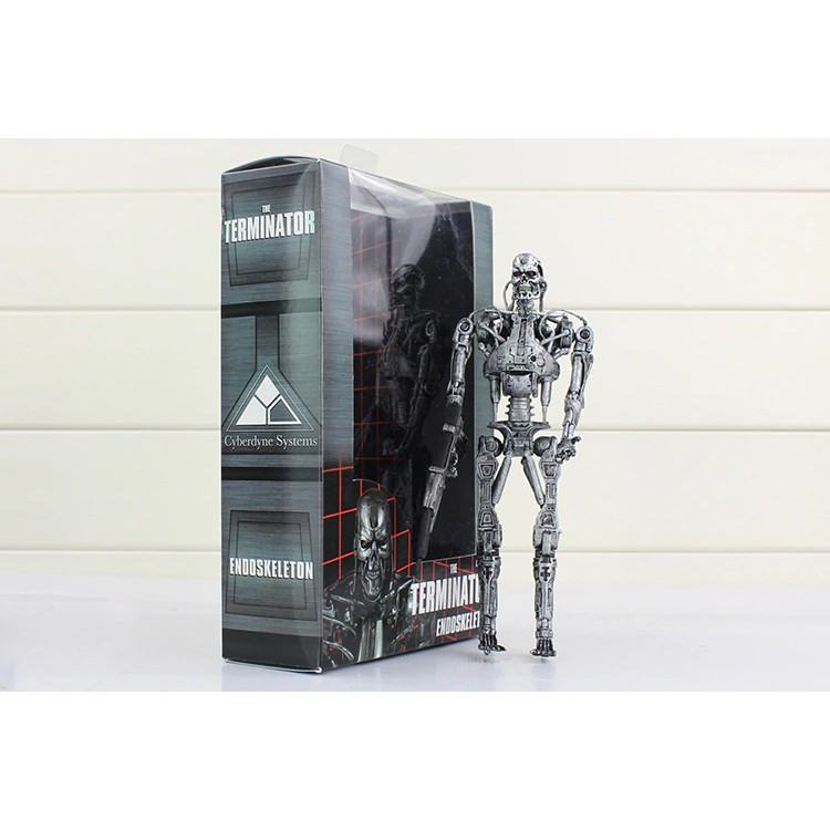 NECA REEL Toys Terminator Tengkorak  Action Figure 18 cm