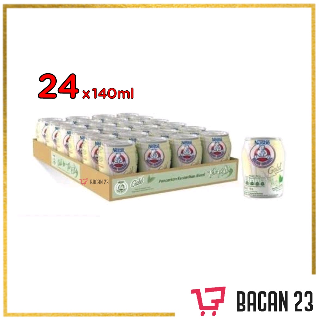 Bear Brand Gold White Tea ( 24 x 140 ml ) / Susu Beruang / Susu Steril / Bacan 23 - Bacan23