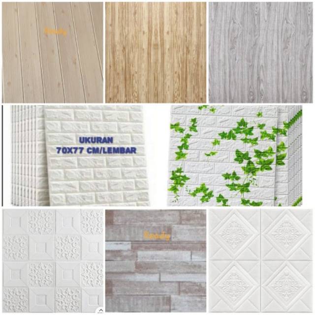  3d  foam  wallpaper  dinding batu  bata  3d  3d  batu  bata  brick 