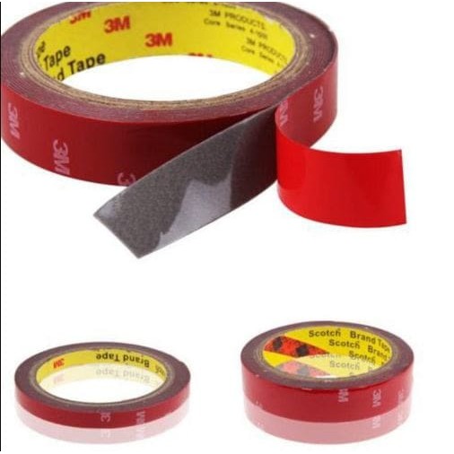 

Isolasi mobil / Selotip bolak balik / Double Tape 3M 20mm X 3m - Merah P-I