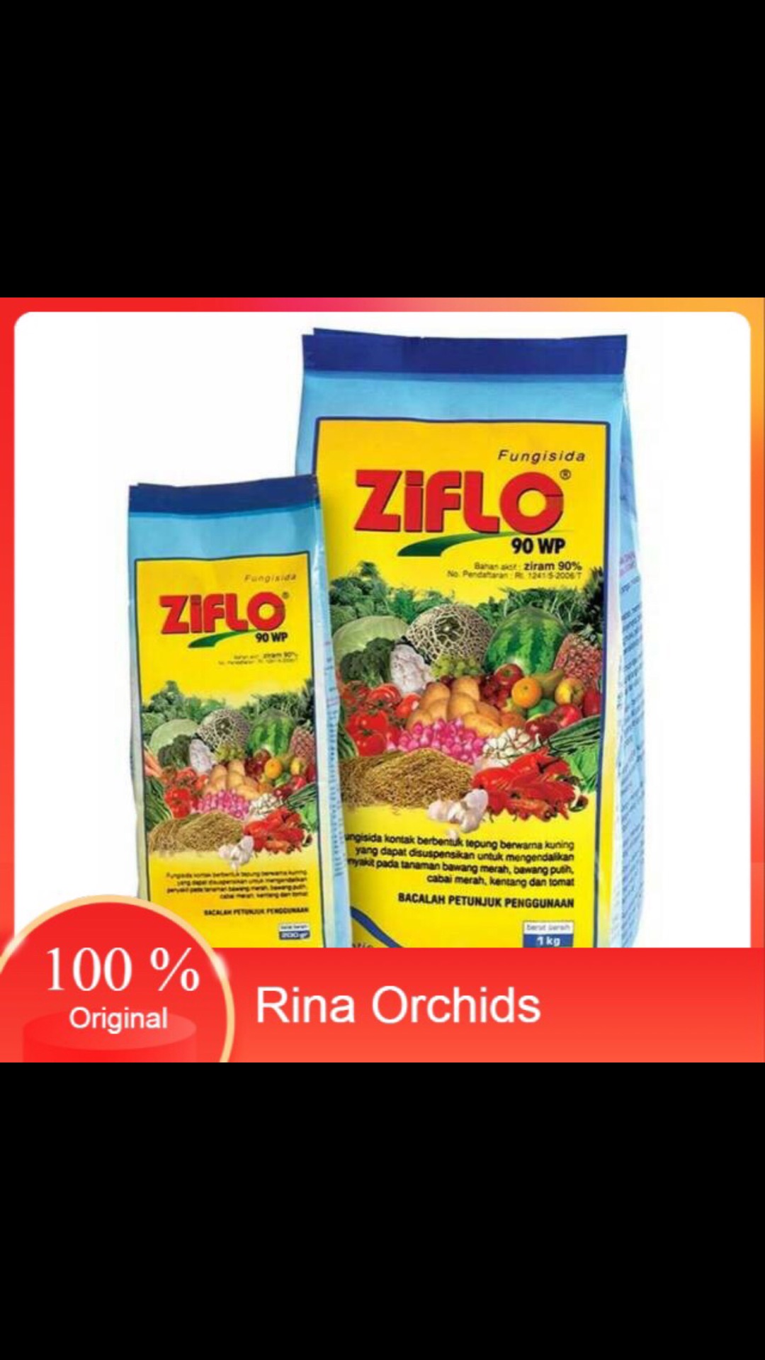 (cod) Fungisida Ziflo 90 Wp Kemasan 200 Gram