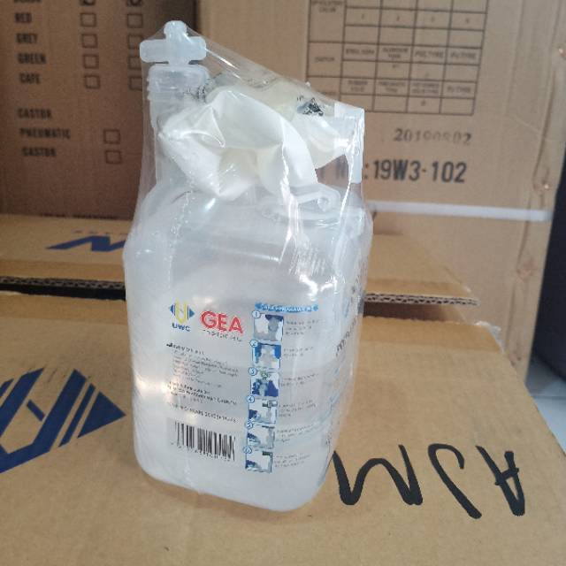 Hydrox PreFilled Humidifier  Gea  Cairan sterile Untuk Oksigen