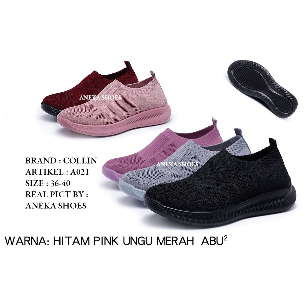 Sepatu Wanita Collin A021 Sepatu Slip On Wanita Trendy
