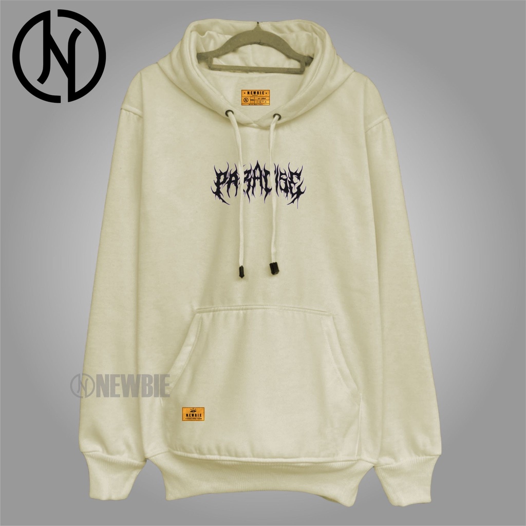 Sweater Hoodie Distro Original NEWBIE List Paradise Metal Warna Cream Jacket Switer Hodie Sweter Hoddie Suiter Hudi Swetter Hudi Pria wanita Sewiter Hoodi Cowo Suiter Pria Oversize