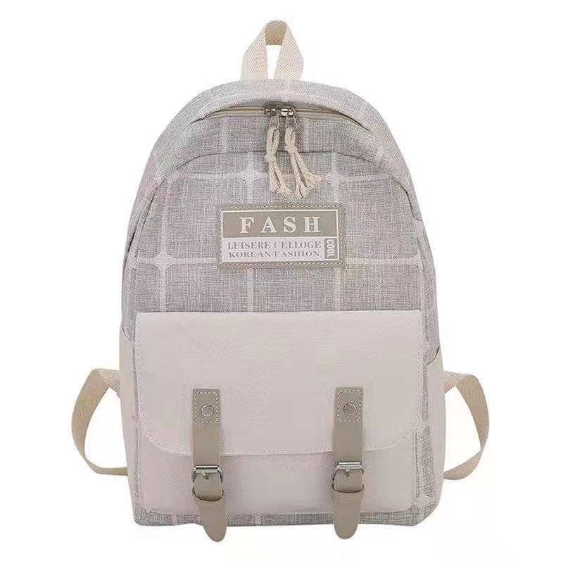 TAS RANSEL IMPORT BACKPACK KANVAS WANITA ABU RIALTA TA270G2 MURAH FASHION KULIAH JAKARTA