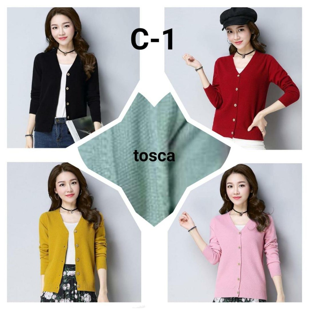 Sale Cardigan Rajut Premium Import Kancing 5 Hidup