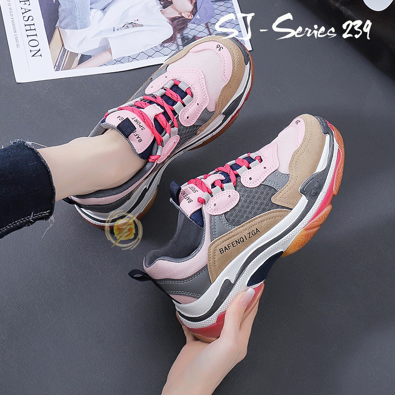 [OOS] Cruella Sepatu Sneakers Tali Wanita Import / Sepatu Olahraga Kualitas Premium - 239
