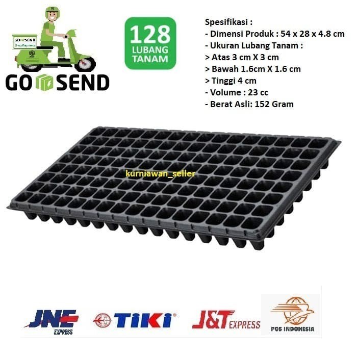 Jual Tray Semai 128 Lubang Pot Pot Semai Benih Seedling Pot