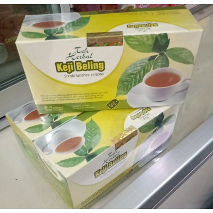 Teh Celup Keji Beling Tazakka Isi 20 kantong Herbal mengobati penyakit ginjal dan melancarkan buang air kecil Halal Bpom Original