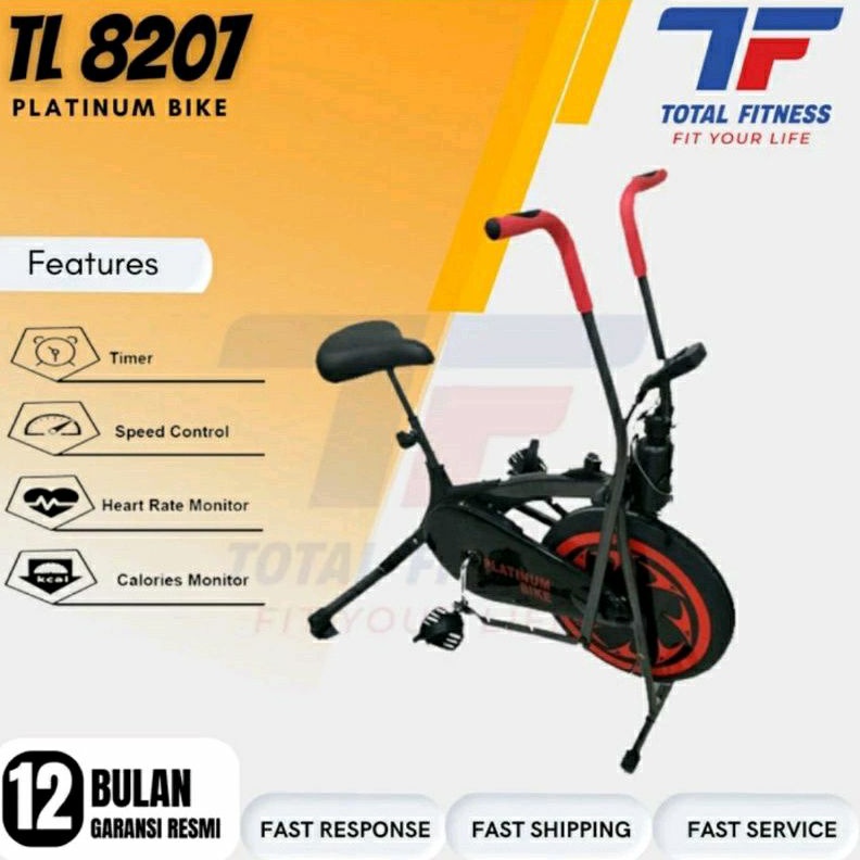 Statis Bike Platinum Bike Sepeda Statis Alat Fitness Olahraga Sepeda